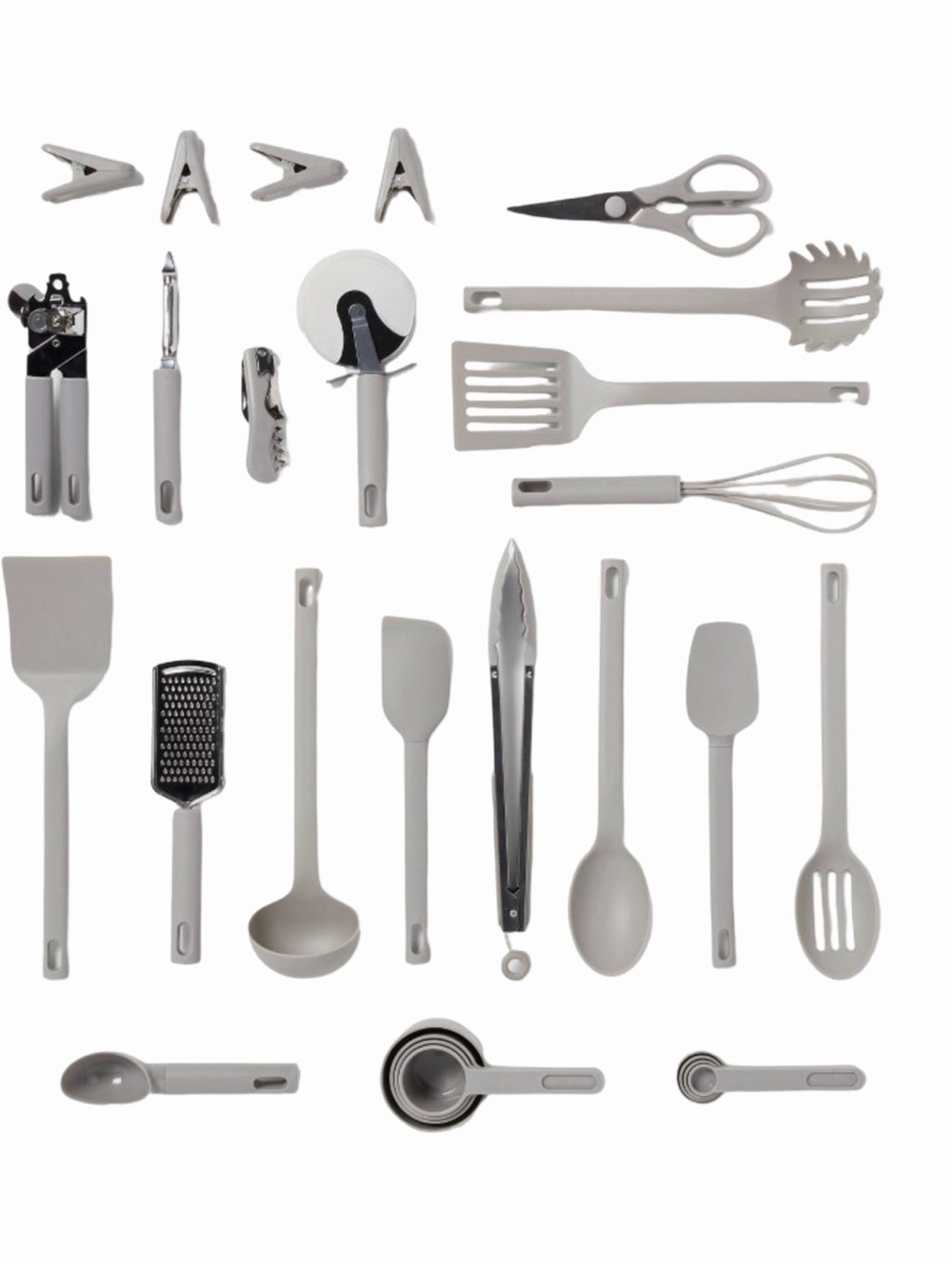 ROOM ESSENTIALS • Gray Kitchen Utensil Set Drawer Organizer